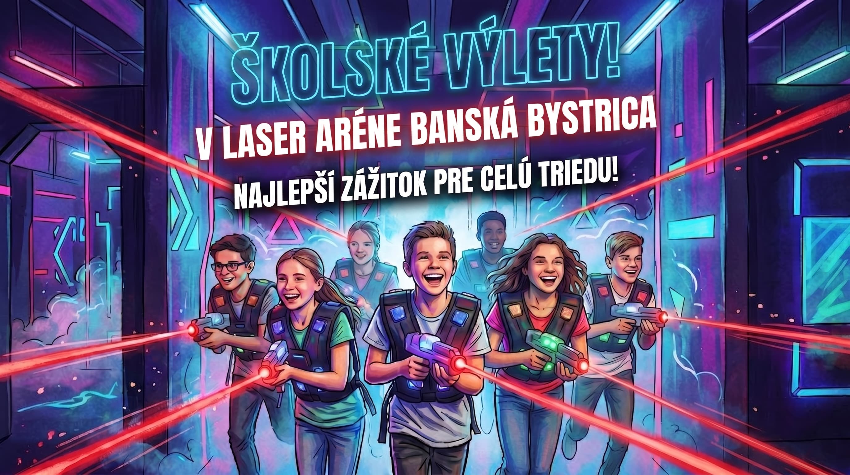 Školské výlety v Laser Aréne